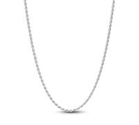 Sterling silver rope chain and sliding clasp