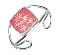 Sterling Silver Royal Crown Derby Pink Cushion Bangle D 00119551