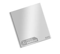 Sterling Silver Sheet Metal 925 10mm x10mm 1mm Thick Square Blank - Premium Quality, Adhesive Protective Layer for Silversmithing, Jewellery Making, Arts and Crafts, DIY, Stamping, Cutting.