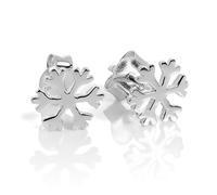 Sterling Silver Snowflake Stud Earrings
