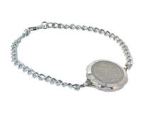 Sterling Silver SOS Talisman Bracelet - Ladies Plain Fine Chain