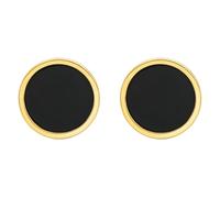 Sterling Silver Stud Earrings Black Agate Gemstone S925 Earring Studs Round Healing Jewellery for Women Men Couple Lovers Gifts Valentine Anniversary Birthday 6/8/10/12mm
