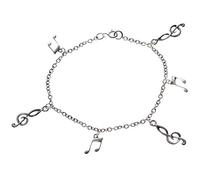 Sterling Silver Treble Clefs & Semi Quaver Bracelet and Jewellery Gift Box