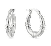 Sterling Silver Triple Knot Creole Earrings