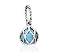 Sterling Silver Turquoise Emma Stothard Silver Darling 6mm Float Charm EST-100