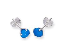 Sterling Silver & Turquoise Stud Earrings