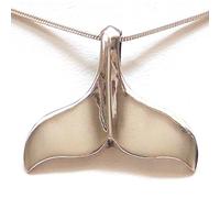 Sterling Silver Whale Tail Pendant by Peter Stone (TM)