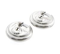 Sterling SPL200 Closed Shackle Disc Padlock with Stainless Steel Body, 70 mm, Set of 2