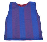 Sterling Sports 10 X Pack Football Training Bibs with Double Sided - Quick Dry Training Bibs For Football, Soccer, Cricket, Hockey & Basketball (Royal Blue/Red, Senior (XL to XXL))