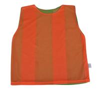 Sterling Sports 10 X Pack Football Training Bibs with Double Sided - Quick Dry Training Bibs For Football, Soccer, Cricket, Hockey & Basketball (Orange/Green, Senior (XL to XXL))