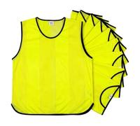 Sterling Sports 10 X Training Bibs Mesh For Football, Basketball & Cricket | Quick Dry Training Bibs Made From Breathable Mesh, Ideal For Football, Basketball, Rugby, Soccer & Cricket (Pack of 10)