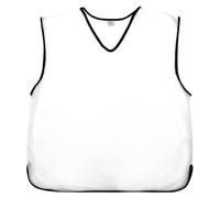 Sterling Sports® 10 X Training Bibs Sports Vest - Quick Dry Mesh Sport Bib Football, Soccer, Rugby, basket ball, Hockey, netball, Cricket Bib White Senior Mens (XL to XXL)[Pack of 10 Bibs]