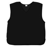 Sterling Sports 10 X Training Bibs Sports Mesh Football Bibs Adult - Quick Dry Football Training Equipment For Soccer, Rugby, Basketball & Cricket - Ideal Team Practice Vests (Black, Youth)