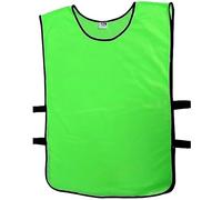 Sterling Sports 12 X Football Training Bibs For Adults - Ideal Football Bibs Adult For Basketball, Soccer, Netball, Cricket & Rugby Training Equipment - Perfect Sports Vest (Youth, Green)
