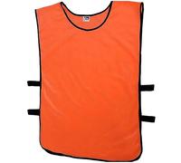 Sterling Sports 12 X Football Training Bibs For Adults - Ideal Football Bibs Adult For Basketball, Soccer, Netball, Cricket & Rugby Training Equipment - Perfect Sports Vest (Kid Size, Orange)
