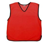 Sterling Sports 6 X Training Bibs Sports Mesh Football Bibs Adult (Pack of 6) - Quick Dry Sport Bibs For Rugby, Basketball, Cricket & Football (Red, Senior Mens (XL to XXL))