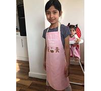 Sterling Sports® Kids Apron For Home & Kitchen - Quick Dry Children Aprons For Cooking, Baking, Crafting & BBQ Kitchen Accessories For Childrens (Pink, Mummy Little Helper)