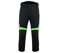 Sterling Sports Men Textile Motorbike Waterproof Trousers Motorcycle Thermal Armoured Trouser Cargo Jeans - Ideal Motorbike Trousers Mens (Black Flourcent, 36W / 32L)