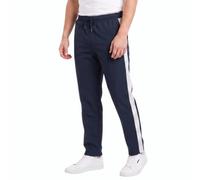 Sterling Sports® Mens Tracksuit Bottoms Mesh Lining Silky Casual Gym Joggers Sweat Pants 1 Stripe