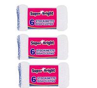 Sterling Sports Super Bright Stockinette Dish Cloths - Quick Drying Ultra Absorbent Reusable Kitchen Cleaning Cloths, Soft Cotton Dish Rags For Washing Dishes Multi Purpose Cleaning (18)