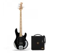 Sterling Stingray Ray4 Bass Black & Eden Orbiter 8 Combo Amp
