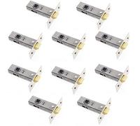 Sterling TML125 Internal 2 1/2" 65mm Nickel Tubular Mortice Latch 2.5" 10 Pack, Brass