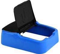 Sterling Ventures 35L Plastic Indoor Recycling Bin with Double Swing Lid Top Colour Coded (Blue Lid Only)