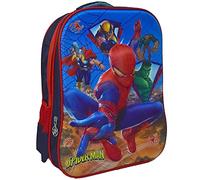 Sterling Ventures Children's Backpack with 3D Design for School or Travelling (Spiderman), Blue