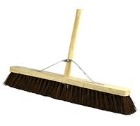 Sterling Ventures Large Cleaning Sweeping Wooden Platform Broom (24' Bassine), Natural