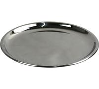 Sterling Ventures Stainless Steel Dinner Plates Thali Steel Plate Unbreakable Lunch & Dinner Dishes Non-Toxin Dinnerware Tableware Round Plates Dishwasher Safe BPA Free Healthy (Plates 22CM X4)