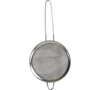 Sterling Ventures Tea Stainer Fine Mesh Stainless Steel with Non Slip Long Handle Kitchen Strainer for Loose Tea Cocktail Juice Flour Spices and Baking Silver Color 10cm