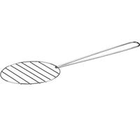 Sterling Ventures UK Ltd Grill Lifter Stainless Steel Round Flat Pie Server Grill Bread Lifter Kitchen Shovel Tray Accessories Pizza Transfer Peel Baking Cooking Turner Tool (Grill Lifter 9 Inch)