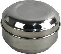 Sterling Ventures UK Ltd Indian Round Puri Box with Lid Stainless Steel Tin Dabba Food Storage Organizer Cake Biscuit Container Masala Dabba Highest Food Grade Stainless