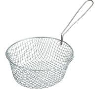 Sterling Ventures UK Ltd Stainless Steel Chip Lifter Wire Mesh Deep Fat Fryer for Chips Fries Onion Ring Soup Spaghetti Noodle Skimmer Spoon Long Handle Chips Basket (Chip Basket 7 Inch)