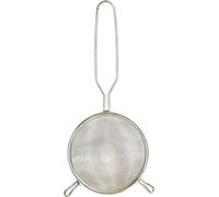 Sterling Ventures UK Ltd Tea Stainer Fine Mesh Sieve Stainless Steel with Non Slip Long Handle Kitchen Loose Tea Cocktail Juice Flour Spices and Baking Silver Color (Tea Strainers 7CM)