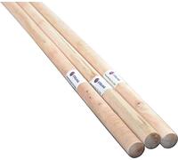 Sterling Ventures Wooden Mop Stick Replacements (3X 120x2.35cm Thick)