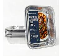 Sterling X-Large Aluminium Foil Roasting Trays 40cm - Strong Catering Pans for Turkey, Beef, BBQ & Large Roasts - Pack of 3, Silver