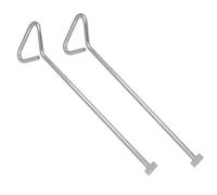 SterlingEdge 2 Pack of 18 Inch Heavy Duty Manhole Cover Lifting Keys Carbon Steel Long Handled Drain Cover Lifting 450mm