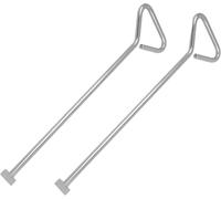SterlingEdge 2 Pack of 21 Inch Heavy Duty Manhole Cover Lifting Keys Carbon Steel Long Handled Drain Cover Lifting 550mm