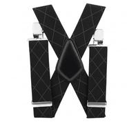 SterlingEdge 50mm Men's Braces Heavy Duty Wide Trousers Braces with 4 Strong Clips Adjustable Elastic Suspenders Universal Fit One SIze Fits All for Men and Women