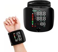SterlingEdge Automatic Wrist Blood Pressure Monitor Accurate Blood-Pressure Monitors with Large LCD Display Rechargeable BP Machines for Adult Elder at Home with Memory Function