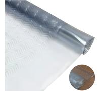 SterlingEdge Clear Plastic Vinyl Carpet Protector Heavy Duty Hallway Runner Floor Mat Plastic Kitchen Home Thick Roll Waterproof Non Slip Floors Protects (7FT)