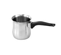 SterlingEdge Traditional Turkish Tea Coffee Maker Stainless Steel Coffee Brewing Warmer Pot Heat-Resistant Handle Choclate Melting Pot for Preparing Turkish Ibrik and Arabic Coffee 500ml