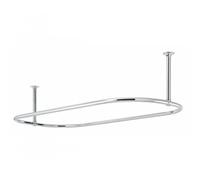 Sterlingham Oval Shower Curtain Rail - 4-410 Finish: Polished Brass
