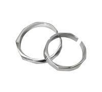 Sterlings Silver Projection Rings Set Adjustable Size Light Pattern For Couples Fashionable Finger Accessory Special Occasion Gift