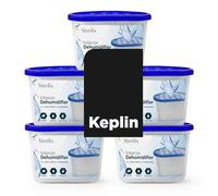 Sterlix Pack of 5 500ml Dehumidifier Tubs for Condensation,Humidity, Damp, Mould, Moisture, Allergens, Mildew & Neutralising Odours for Domestic use at Home, Office, Garage, Windows & Wardrobes