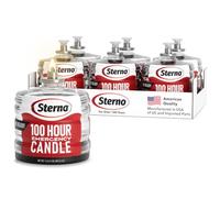 Sterno 100-Hour Emergency Candles - Unscented, Long Lasting, 6 Pack