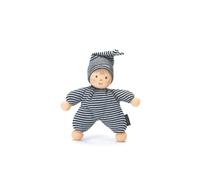Sterntaler 3015033 Soft Doll Heiko, Integrated Rattle, Age: for Babies from Birth, 23 cm, Black/White