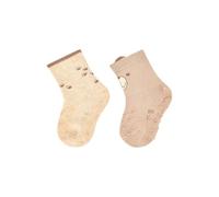 Sterntaler ABS Crawling Socks Double Pack Bear, sand, 17-18