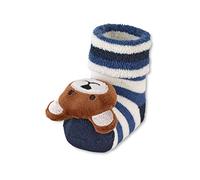 Sterntaler Baby Boys Baby Rattle Socks Bear Socks Navy 15-16 EU, navy, 15-16